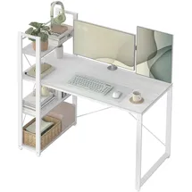 VASAGLE Schreibtisch 120 cm ahornweiß