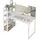 VASAGLE Schreibtisch 120 cm ahornweiß