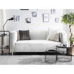 3-Sitzer Sofa Kunstleder weiß FLORO