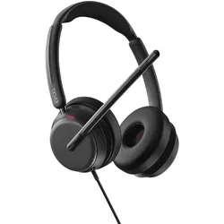 Epos IMPACT 860T ANC, Stereo-Headset, Kabelgebunden MS Teams zertifiziert, Adaptive ANC-Geräuschunterdrückung, 360-Grad-Busylight, Super-Wideband-Tech