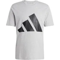 adidas Essentials Big Logo Kurzarm-T-Shirt Medium Grey Heather / Black L