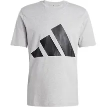 adidas Essentials Big Logo Kurzarm-T-Shirt Medium Grey Heather / Black L