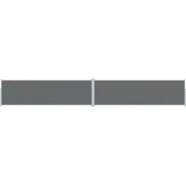 vidaXL Seitenmarkise Ausziehbar 180 x 1200 cm Anthrazit Polyester
