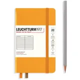 Leuchtturm 1917 Leuchtturm1917 Notizbuch Pocket Hardcover, 187 Seiten, orange, 80 g/m2