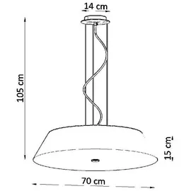Sollux Vega 1-flg. 70 cm rund weiß