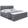 altdecor Boxbett, mit Matratze H3 und Lattenrost, - ARDENI - 160x200 cm Dunkelgrau