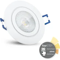 SSC-LUXon RW-2 Bad LED Einbaustrahler flach 30mm mit fourSTEP