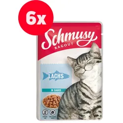 SCHMUSY RAGOUT mit Lachs in Sauce 6 x 100 g