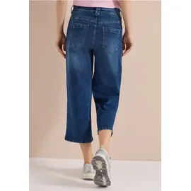 Cecil 3/4 Wide Leg Jeans im Loose Fit - Blau