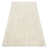 RugsX Flokati Bettdecke 240 x 340 cm Beige/Weiß