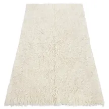 RugsX Flokati Bettdecke 240 x 340 cm Beige/Weiß