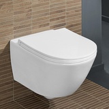 Villeroy & Boch Artis Combi-Pack-Wand-Tiefspüler 4670T901 weiß, TwistFlush, mit WC-Sitz