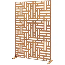casa.pro Trennwand 180 x 120 cm Braun Stahl