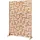 casa.pro Trennwand 180 x 120 cm Braun Stahl