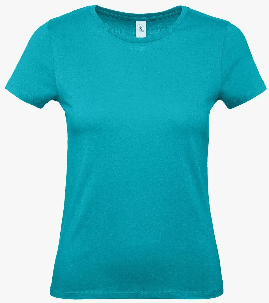 B&C - #E150 Damen T-Shirt - Real Turquoise / XL