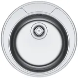 FRANKE Edelstahlspüle, rund, 51/51 cm, (1 St) silberfarben