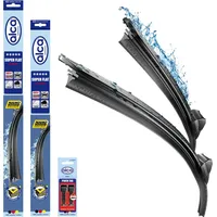 Alca alca® Scheibenwischer-Set passend für BMW 1 (09.2004 - 01.2013) SUPER FLAT Flachbalkenwischer Frontscheibenwischer
