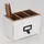 DESIGN DELIGHTS Stiftehalter Holz 19x12x10 cm Weiß 2 St.