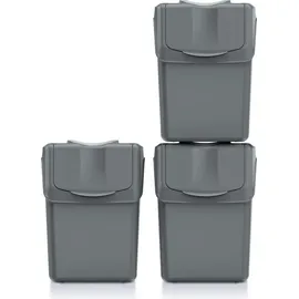 Prosperplast Sortibox 3x20 l Grau