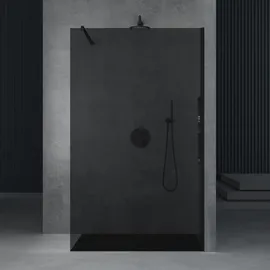 mai & mai Walk-In-Dusche 100 x 200 cm BRAM3 Bremen1K schwarz ESG-Sicherheitsglas 8 mm