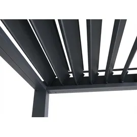 Mendler Pergola HWC-P65 1 Stück 3 x 3 m Grau
