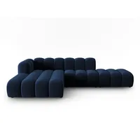 Micadoni Ecksofa Lupine, modular offen 5-Sitzer blau