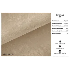 altdecor Ecksofa Velours mit Schlaffunktion 2-Sitzer Beige