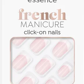 Essence french MANICURE click-on nails, Künstliche Fingernägel, Nr. 01, Classic French