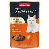 Animonda Vom Feinsten Adult mit Ente + Putenfilet Katzenfutter nass