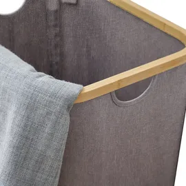 Svita SADE Wäschekorb Wäschetruhe faltbar mit Deckel Bambus Badezimmer Schlafzimmer