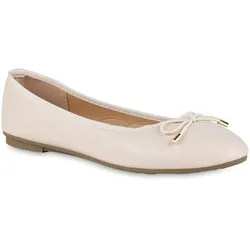 Damen Klassische Ballerinas in Beige