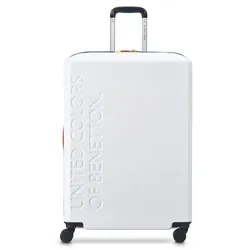 Delsey Paris x United Colors of Benetton 4-Rollen Trolley 76 cm  weiss