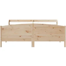 vidaXL Massivholzbett 180 x 200 cm Braun