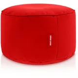 Green Bean Sitzsack-Hocker 45x25cm mit EPS-Perlen Füllung - Fußhocker für Sitzsäcke - Rot