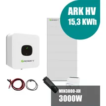 Growatt MIN 3000-XH Hybrid Wechselrichter 15,3 kWh Bundle