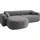 Mirjan24 Ecksofa Nicelo, Wohnzimmer L-Form mit Bettkasten und Schlaffunktion, Dekorative Kissen-Set, Seite universal (Farbe: Velo 635) - Grau