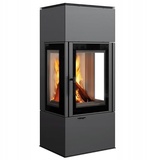 KRATKI Thor View Freestanding Steel Stove with Inlet Diameter 150, Nominal Heat Output 8 kW, Energy Efficiency Class A+, Wood Stove, BImSchV Standard 2