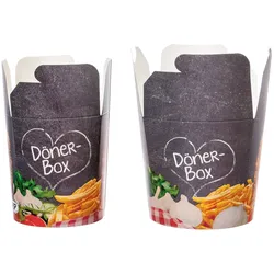 Dönerbox Snackbox 480ml Pappe
