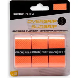 Badminton Griffband Superior Overgrip 3er Pack orange EINHEITSGRÖSSE