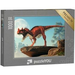 puzzleYOU Puzzle Puzzle 1000 Teile XXL „Ceratosaurus, ein Dinosaurier aus der Jurazeit“, 1000 Puzzleteile, puzzleYOU-Kollektionen Dinosaurier, Tiere aus Fantasy & Urzeit