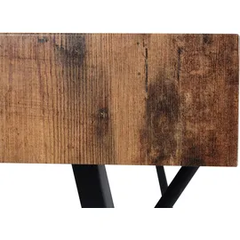 Mendler HWC-L54 150 x 75 x 90 cm dunkle Wildeiche