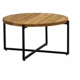 Apple Bee Condor Loungetisch 74cm Aluminium/Teak schwarz