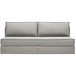 Schlafsofa aus Webstoff Arvin , grau , Maße (cm): B: 200 H: 87 T: 105