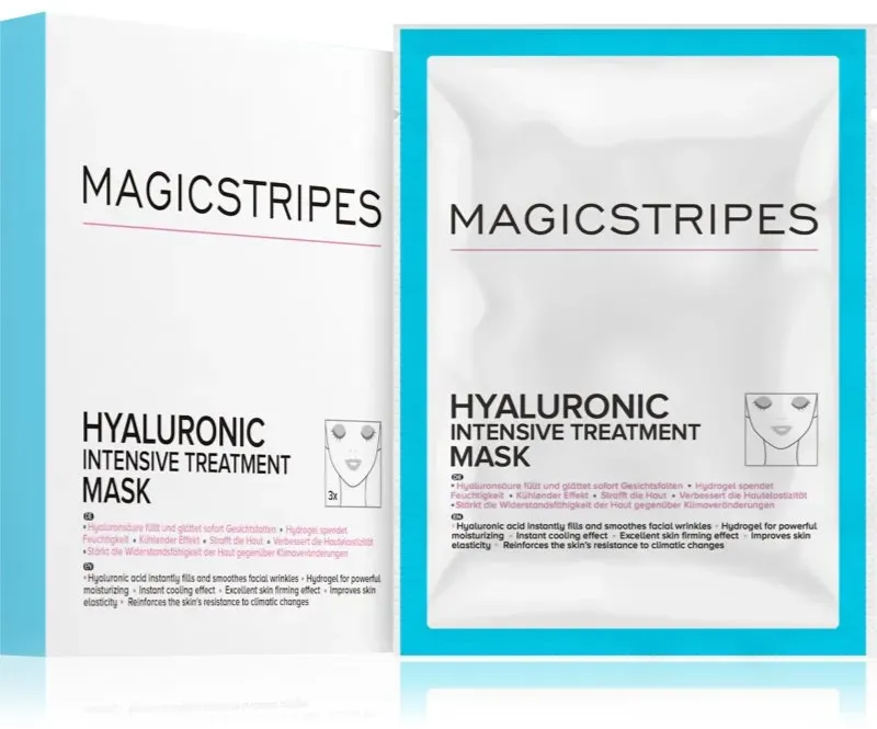 MAGICSTRIPES Hyaluronic Intensive Treatment Mask intensive Hydrogel-Maske mit Hyaluronsäure 3 St.