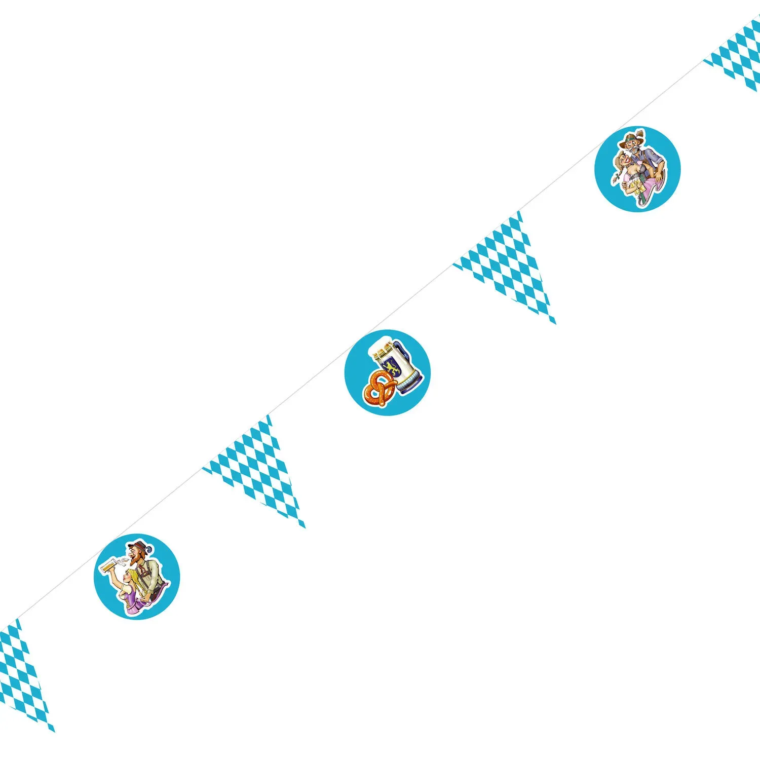 Wimpelkette "Oktoberfest Motive", 4m, 1 Stk.