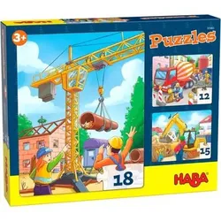 HABA 305883 Puzzles Baustellenfahrzeuge