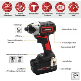 SCHMIDT security tools Akku-Schlagschrauber ID-180 inkl. 1 x 4,0 Ah + Ladegerät