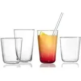 Ritzenhoff & Breker Longdrinkglas LOA, 400 ml aus Kalk-Soda, spülmaschinenfest, Höhe: 130 mm, Cocktailgläser