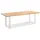Niehoff Tisch Profilkufe ivory - 220 x 95 cm Teak geölt