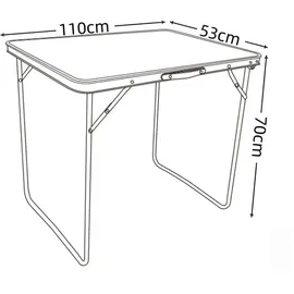 VCM Campingtisch Gartentisch klappbar 110x53